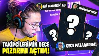 Takipçilerimin GECE PAZARLARINI açıp, SKİN aldırttım! #2 | Valorant