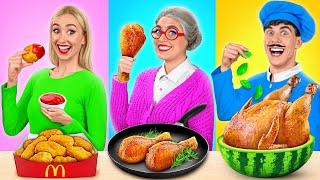 Кулинарный Челлендж: Я против Бабушки | Кухонные Лайфхаки и Хитрости от Mega DO Challenge