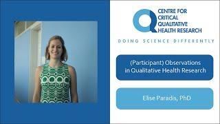 (Participant) Observations in Qualitative Health Research