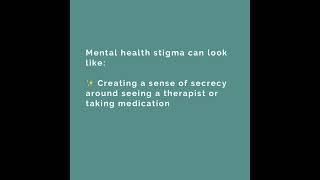 What is Mental Health Stigma