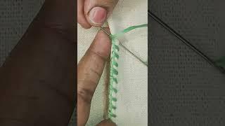 simple borderline pattern #embroiderytutorial #handembroidery