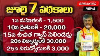 6 గ్యారెంటీలు 100 రోజుల్లో | AP July 2024 Schemes | Ration Cards | Pension Cards | @ViralVasu