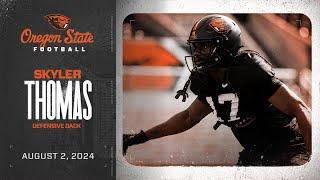 Oregon State Football Interview: Skyler Thomas (8/2/24)