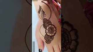 Back hand beautiful henna design- Simple & easy mehndi design for hands- Mehandi ka Design #mehandi