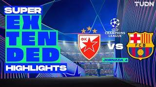 SUPER EXTENDED HIGHLIGHTS | Estrella Roja vs Barcelona | UEFA Champions League 2024/25 - J4