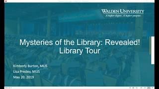 Webinar: Mysteries of the Library  Revealed! Library Tour