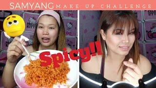 Spicy Samyang make up challenge.           By : Joanna Balanza