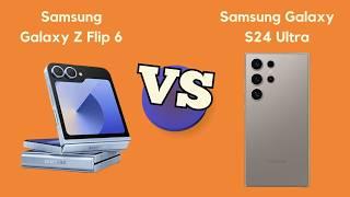 Samsung Z Flip 6 vs Samsung S24 Ultra: Detail Comparison