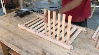 Excellent Woodworking Skills // How To Build A Extremely Adorable Baby Cradle -  DIY!