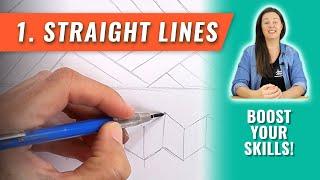 Get Better At Drawing Straight Lines With These Easy Exercises For Beginners | Boost Your Skills 1