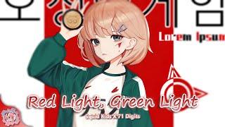 Nightcore | Red Light, Green Light [Squid Game] (Squid Kids X 71 Digits) | (Lyrics)