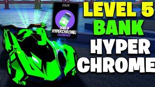 Getting a LEVEL 5 BANK HYPERCHROME in Roblox Jailbreak