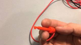 Banana Plug To Test Hook Clip Probe Cable For Multimeter