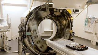 Radiographer Films Inside of a CT scanner spinning at full speed.