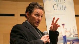 Matthew McConaughey On Starting Out