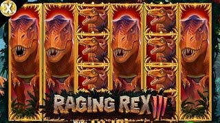 EPIC Big WIN New Online Slot  Raging Rex 3  Play’n GO (Casino Supplier)