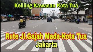 Route of Gajah Mada Street to Old City Jakarta