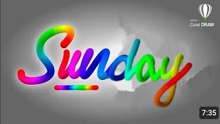 Pipe Text Effect || Enjoy Sunday Make in Coreldraw  || Gscodify Technical