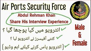 Asf Interview Experience || Asf Interview Tips || Asf Interview Important Questions & Answers