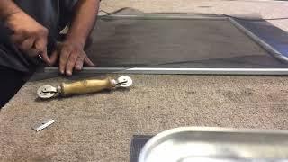 How to rescreen a window screen in 3 minutes