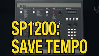 How to Save Tempo on the Rossum / Emu SP 1200