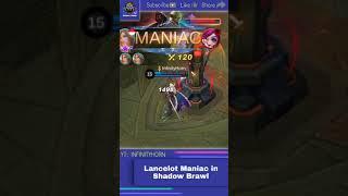 Lancelot Maniac WTF Moment  | MLBB Shadow Brawl | Mobile Legends Bang Bang #mlbbshorts #shorts