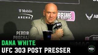 Dana White reacts to Alex Pereira KO: “He's a monster" | UFC 303 Post Press Conference