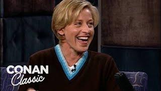 Ellen DeGeneres Didn't Fit In At Goldie Hawn's Hollywood Party | Late Night with Conan O’Brien