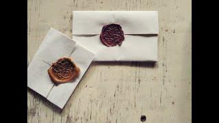 Folding & Sealing Letters Jane Austen Way | Seal Wax and Seal Stamp