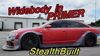 StealthBuilt Audi Widebody -  9 - Bodywork and Primer on Driver Side + Tips / Tricks!