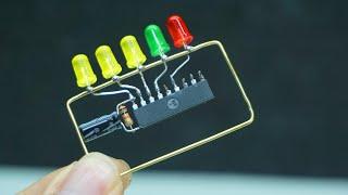 How To Make Led Vu Meter  AN6884 - Freeform circuits│Simple Tech