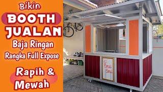 DIY Booth Jualan dari baja ringan yang rapih, mewah & murah.