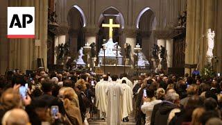 Midnight Christmas Mass at Notre Dame Cathedral in Paris