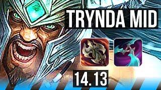 TRYNDAMERE vs ZED (MID) | Rank 5 Trynda, 69% winrate, 7/2/8 | VN Challenger | 14.13