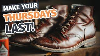 THURSDAY BOOTS Shoe Care | Treating Thursday CAPTAIN Leather | BootSpy