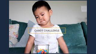 candy challenge: L I N U S  (2 years old) | theLDiaries