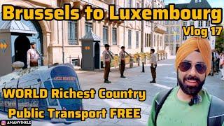 Brussels to Luxembourg by EU Rail￼ Vlog 17 #luxembourg #brussels #belgium