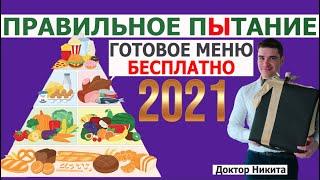 Правильное питание: Здоровое Меню на день БЕСПЛАТНО. Рацион ПП рецепты — Анализ врача.