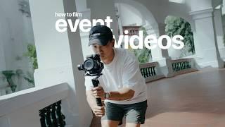 How I Shoot and Edit Event Videos as a One-man Crew