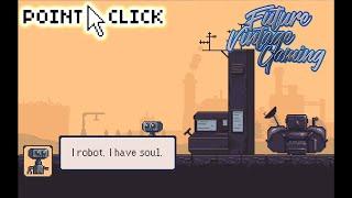 Unscripted (AGS) Free Pixel Robot Art Point and Click Adventure Game - Ludum Dare Machine world