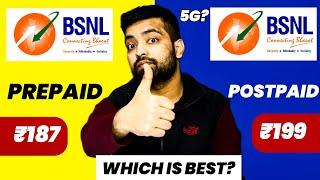 BSNL Prepaid Vs Postpaid ️ Recharge Plans, 5G, Speed Test, Network