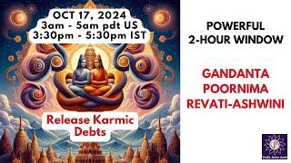 OCT 17, 2-hour window to release KARMA