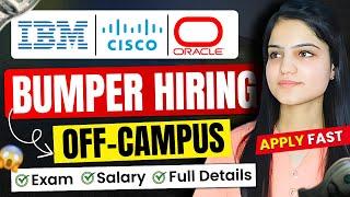 Biggest Hiring Announcement | OFF Campus Drive for 2026, 2025 & 2024 Batch | Fresher Jobs