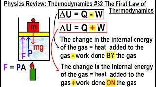 Physics Review: Thermodynamics #32 The First Law Of Thermodynamics