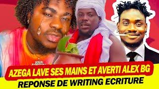 WRITING ÉCRITURE LAVE SES MAINS ET CRACHES SES VÉRITÉS À ALEX BG