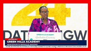 Madamu Jeannette Kagame yibukije abize Green Hills Academy kugira uruhare mu iterambere ry’Igihugu