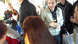 Cool Party in Tram - U Bahn, Germany