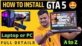 How To Install Gta 5 In Laptop Or Pc | Gta 5 Install In Laptop Pc Full Process In Hindi