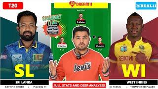 SL vs WI Dream11 Prediction by @IKMxCRICKET | India’s No.1 Fantasy Expert Prediction Today