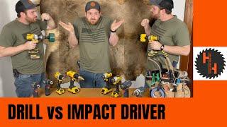 DRILL vs IMPACT DRIVER…Which One’s Better?